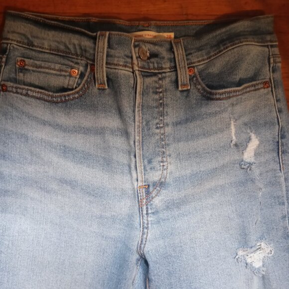 LEVI'S wedgie straight jeans (sz28) - Picture 7 of 16